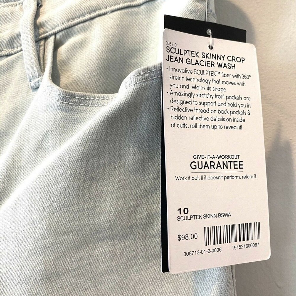 NWT Athleta Women's Sculptek Skinny Crop Jean - Picture 5 of 10
